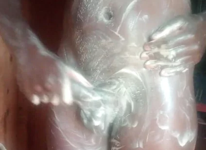 Stroke That Big Black Dick in the Shower and Cum