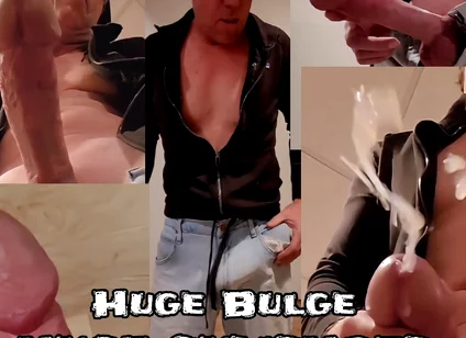 Huge Cock Bulge Causes Huge Cumshots for Siixxbig