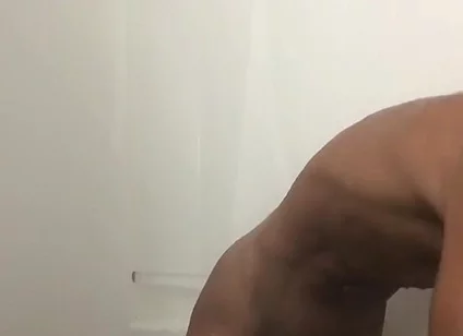 Cumshot in the Shower