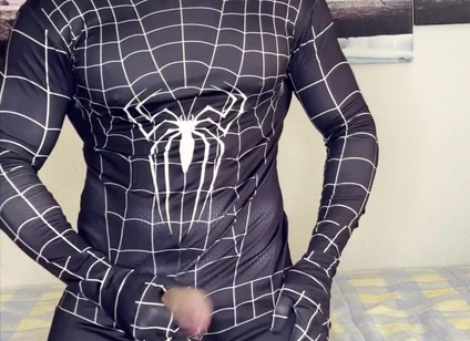 My Spiderman Cock Cums!