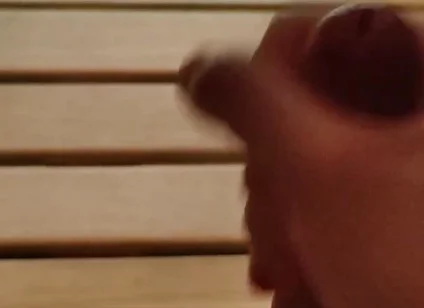 Young Skinny White Boy Jerking in the Sauna