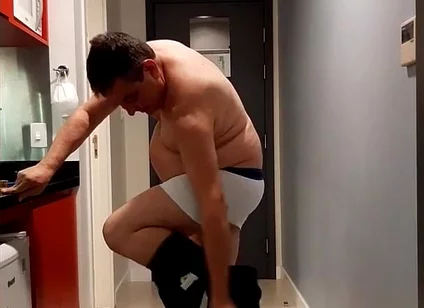 Hot Daddy Getting Naked