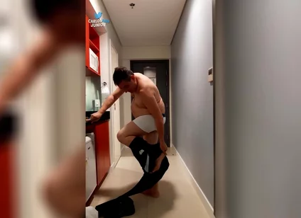 Hot Daddy Getting Naked