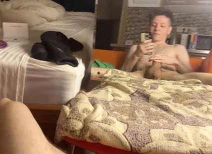 Horny Morning Jerk Fills Dorm with Twink Moans