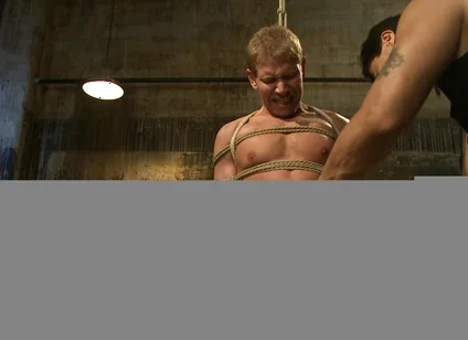 Captured Dock Worker Gets Jacked up by Two Perverts