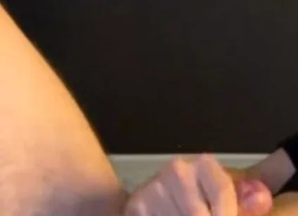 Pup Jerking Live - Huge Cumshot