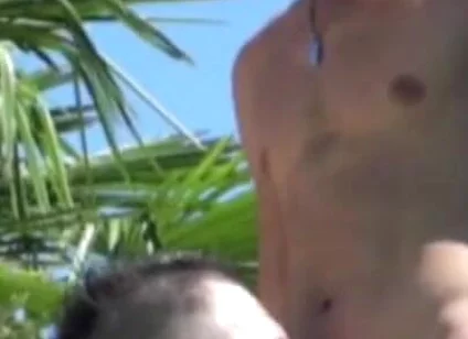 Jimy and Sunny fucking outdoor in the exhib garden