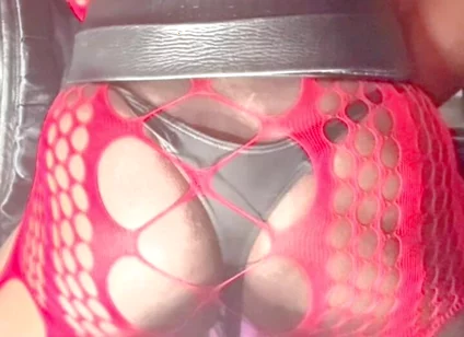 Trashy Hooker Thigh Boots & Xxl Butt Revealing Bodysuit Toy and Unloading Filth