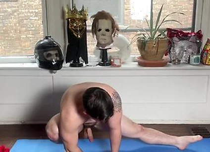 Danny Wilcoxx In Short Muscle Twink Stretches
