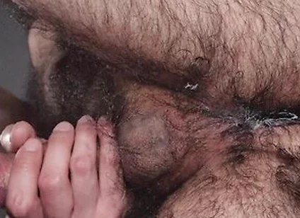 Louivmane Gay Hairy Bear Edging Creampie In His Asshole