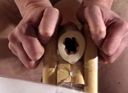 Long Fleshlight Pussy Stand Fuck Masturbation