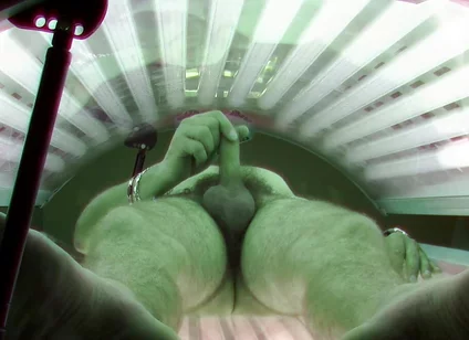 Czech Gay Solarium 19 Hairy Twink Takes Himself to the Next Level