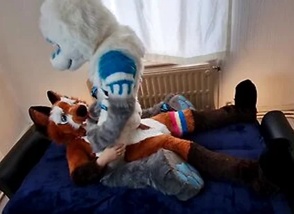 Matthew Fox Invited Snauwflake To Test His New Couch - ( Furry / Fursuit / Murrsuit)