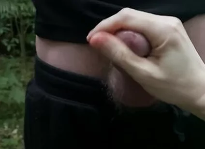 Mutual Handjob Outdoors