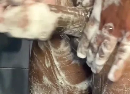 I Love It When Its More Slippery, Playing with My Cock in the Shower for All U Sexy Humans