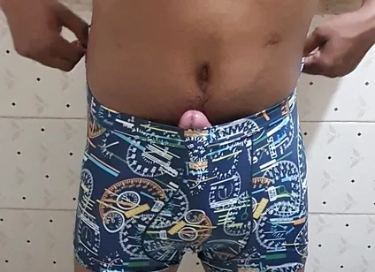 My Cock Is Waiting for You - Indian Boy Masturbated in Bathroom