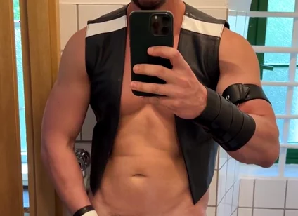 Getting ready for my next scene