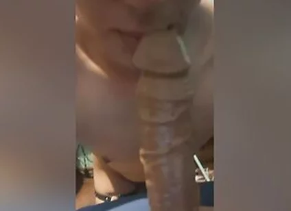 Putting A 24 Cm Dildo In Me, I Cant Moan Much Or Else My Stepfather Will Come And Fuck Me