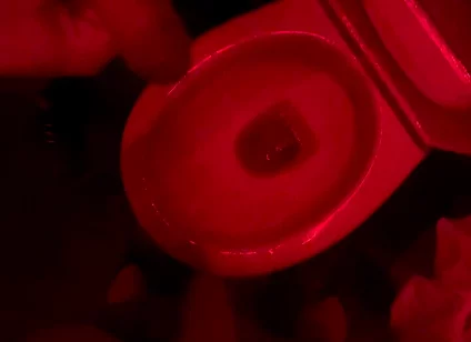 Amateur Boy Watches His Friend Pee in the Club's Toilets, Lends Him a Helping Hand and Gets Hard...