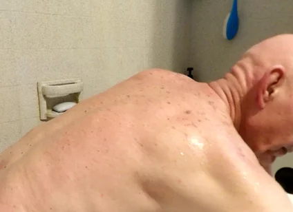 Play Time in the Tub. Wife Is at Work!