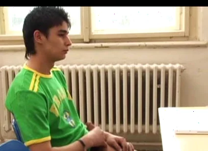 A student watches the anal lesson