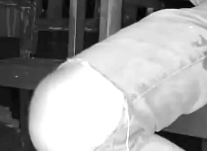 Amateur Boy Caught on Night Vision Cam Peeing Himself Sitting at the Garden Table (he Totally Wets His Pants) )
