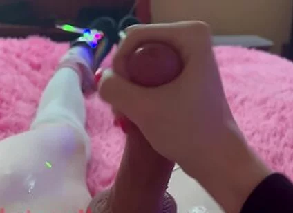 Silly Femboy Plays With Himself And Makes A Milky Mess Heheo(^^)o