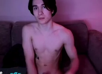 Mick Love On Hot Euro Twink Strokes His Big Uncut Cock
