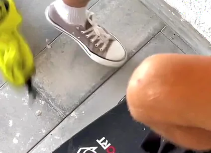 He Noticed a Guy He Saw on a Gay App, and Asked Him to Have Sex Right Then and There. He Fucked a Skateboarder on a Fire Escape