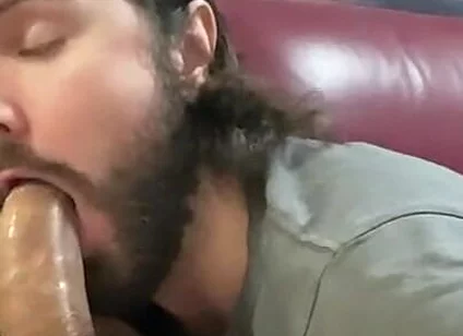 Sucking My Friend's Cock While Looking at His Mobile and Squeezing His Milk with My Ass