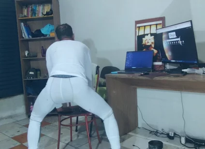 I Cum on Compression Wear