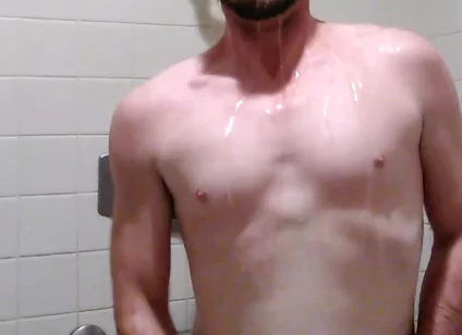 Jacking off in the Showers