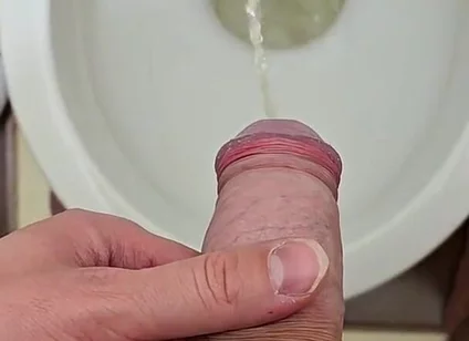 This Is How Hard It Is to Pee with a Hard Dick After an Orgasm