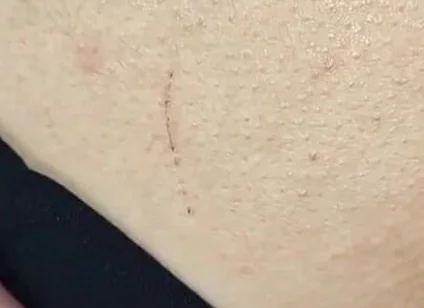 A Transvestite's Big Dick Let Him Fuck His Hole in Tights and a Skirt Covered in Cum