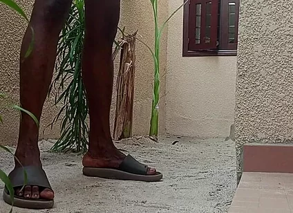 Wanking Myself up in the Back Yard