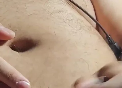 Fat Pig Masturbates While Eating
