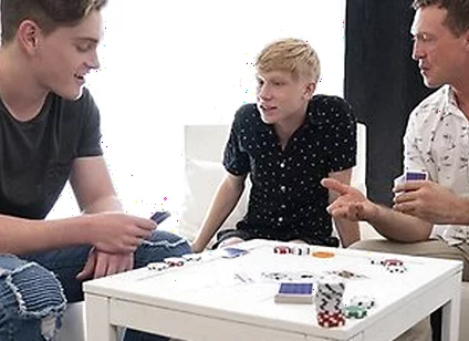 Tiny Boy Caleb Anthony Gives Up His Tight Hole To Big Stepbrother And Horny Stepdad