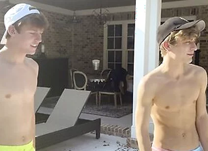 Bored Stepbrothers Jesse Bolton & Jack Bailey Get Wild While Cleaning The Pool
