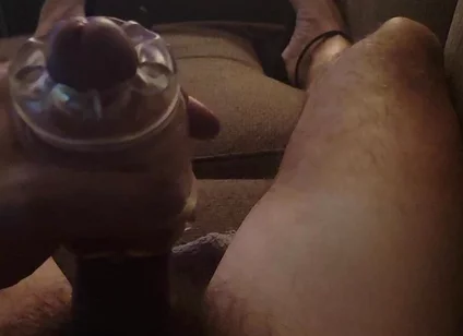 Jacking off Second Time Today with Vibrator in My Ass