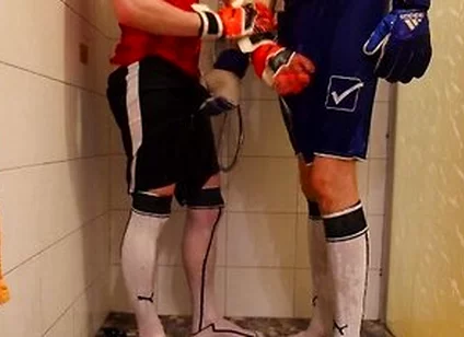 Shower In Soccer With My Bf
