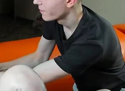 His Cock Is Bound to Get Hard as He Tenses It up!