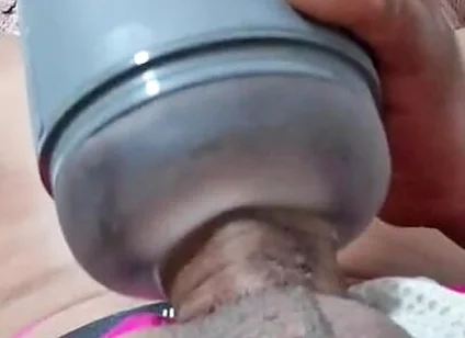 Masturbating