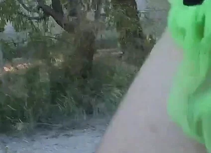 My Thong Rips While Running and I Get Caugh Nude by a Cyclist