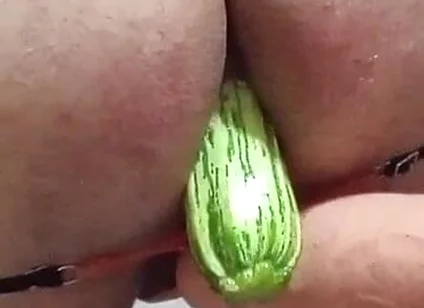 Dildo and Zucchini, a Beautiful Combination of Pleasure.