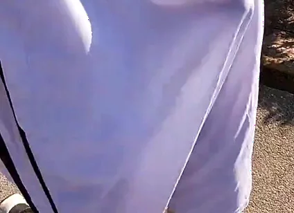 Flashing My Boner in See Thru Basketball Shorts for the Cyclists and Runners
