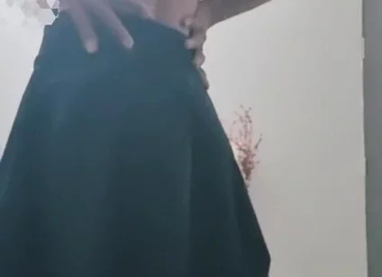 Cute Gay Sissy in Skirt