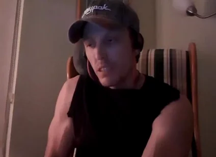 Muscular Guy's Eyes Roll Back When He Cums