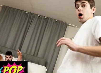 Hatler Gurius Slides His Long Cock In His Own Hole As Joey Mills Pounds Him In Doggystyle