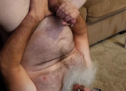 Jerk off and Cum on My Face and Beard