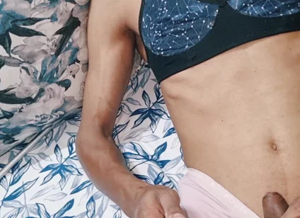 Sissy Crossdresser Stealing and Cumming in Mommy's Silk Satin Panties